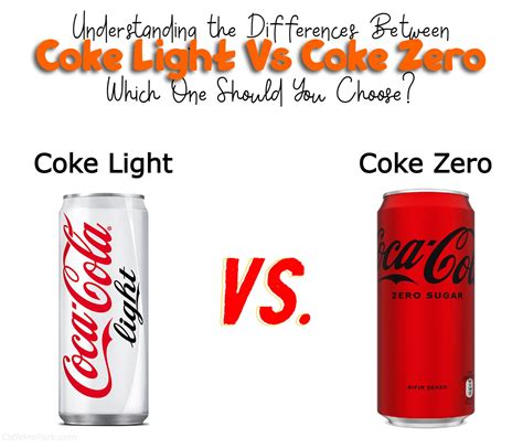 cola light vs zero difference
